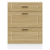 Kitchen Base Cabinet Porto Sonoma Oak Engineered Wood 854262