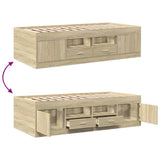 Daybed Sonoma oak Engineered wood Small Single Daybed 3280260