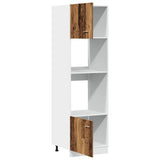 Microwave Cabinet Lyon Old Wood 60x57x207 cm Engineered Wood 856128