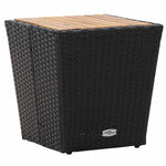 Garden Bistro Set 3 pcs Black Poly rattan 3334960
