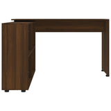 Corner Desk Brown Oak Engineered Wood 342664
