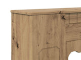 Fireplace Surround Artisan Oak 93 x 20 x 89 cm Engineered Wood 8006632
