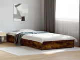 Bed Frame Smoked Oak 80 x 200 cm Engineered Wood 8009138
