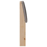 Upholstered Headboard Taupe 200 cm Solid Pine Wood 879377