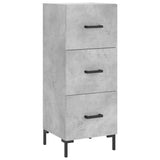 Highboard Concrete Grey 34.5x34x180 cm Engineered Wood 3198853