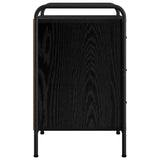 Bedside Cabinet Black Oak 48 x 36.5 x 60 cm Engineered Wood 8013530