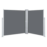 Retractable Side Awning Anthracite 140x600 cm 48456