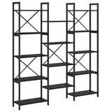 Bookshelf Black Oak 156 x 25 x 167 cm Engineered Wood 868341