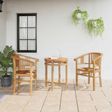Chair 2 pcs Brown 63 x 58 x 89 cm Solid Teak Wood 42008383