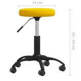 Office Swivel Chair Mustard Yellow Velvet 333181