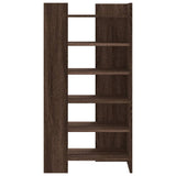 Shoe Cabinet Brown Oak 52x37.5x100 cm Engineered Wood 848450