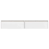 Wall Cabinets 2 pcs White 100x30x35 cm Solid Wood Pine 813468