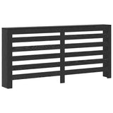 Radiator Cover Black Oak 175 x 20 x 82 cm Engineered Wood 869221