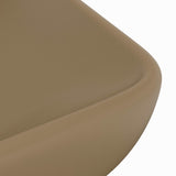 Luxury Basin Rectangular Matt Cream 71x38 cm Ceramic 146963