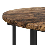 ZNTS Side Table Set of 2 - Old Wood and Metal 869718