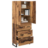 Highboard with Drawer 2 pcs Old Wood 69.5 x 34 x 180 cm 3415787