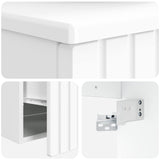 Bathroom Furniture Set White Engineered Wood 3404310