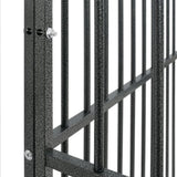 Dog Playpen 4 Panel Black Galvanised Steel 172209