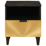 Bedside Cabinet 2 pcs Black and Gold 40 x 33 x 46 cm 4017835