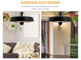 Adjustable Power 1000/2500W Infrared Halogen Electric Patio Light Heater, Ceiling Hanging Mount T3398P377730