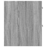 Narrow Bathroom Cupboard with Wheels Grey Sonoma Engineered Wood 855291