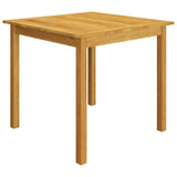 Garden Dining Set Black Solid Acacia wood Removable Covers 3095284