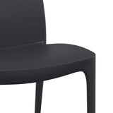 Garden Chair Set of 2 Anthracite Polypropylene 50x46x80 cm 364729