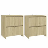 Sideboards 2 pcs Sonoma Oak 70x41x75 cm Engineered Wood 3098091