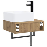 Wall-Mounted Wash Basin Artisan Oak 53 x 35 x 39 cm 890217