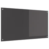 Kitchen Backsplash Dark Grey 110 x 60 cm Tempered Glass 42001312