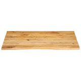 Table Top Live Edge 100x80x2.5 cm Solid Wood Mango 370460