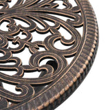 Garden Bistro Set 3 pcs Bronze Aluminium 42002390