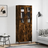 Highboard Smoked Oak 69.5x34x180 cm Engineered Wood 3198214
