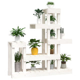 Plant Stand White 92x25x97 cm Solid Wood Pine 822103