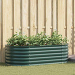 Garden Raised Bed Green 160 x 80 x 44 cm Steel 42008130