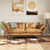 Rug Brown and White 120x170 cm Cow Pattern Washable 136624
