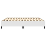 ZNTS Bed Frame without Mattress White Super King Faux Leather 3121219