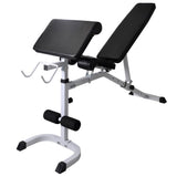 Workout Bench with Weight Rack, Barbell and Dumbbell Set 120 kg 275376
