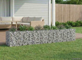 Gabion Raised Bed 2 pcs Silver 330 x 50 x 80 cm 3422232