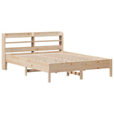 Bed Frame without Mattress 150x200 cm King Size Solid Wood Pine 3306885
