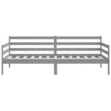 Day Bed without Mattress Grey Solid Wood Pine 90x200cm 806937
