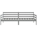 Day Bed without Mattress Grey Solid Wood Pine 90x200cm 806937