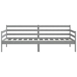 Day Bed without Mattress Grey Solid Wood Pine 90x200cm 806937
