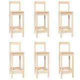 7 Piece Bar Set Solid Wood Pine 3124712