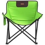Camping Chairs with Pocket Foldable 2 pcs Green 366552