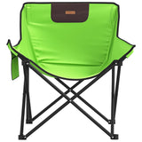 Camping Chairs with Pocket Foldable 2 pcs Green 366552