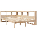 Bookcase Bed without Mattress 120x200 cm Solid Wood Pine 3324320