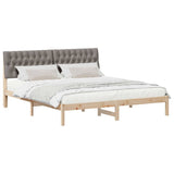 Bed Frame with Upholstered Headboard Brown 180 x 200 cm 3394386