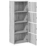 Bookcase Grey Sonoma 40x24x102 cm Engineered Wood 860378