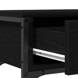 Console Table Black Oak 72.5 x 25 x 75 cm Engineered Wood 863521
